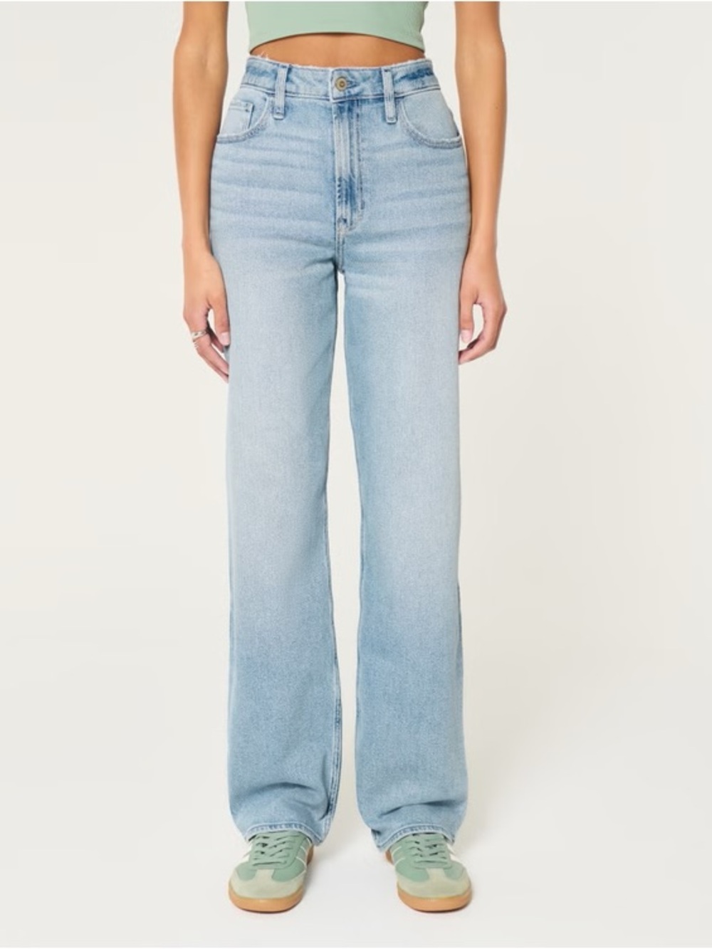 Hollister ultra high rise dad jean
